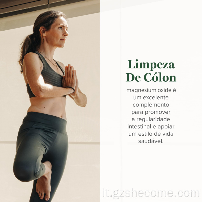 Shecome Capsule di ossido di magnesio per la pulizia digestiva